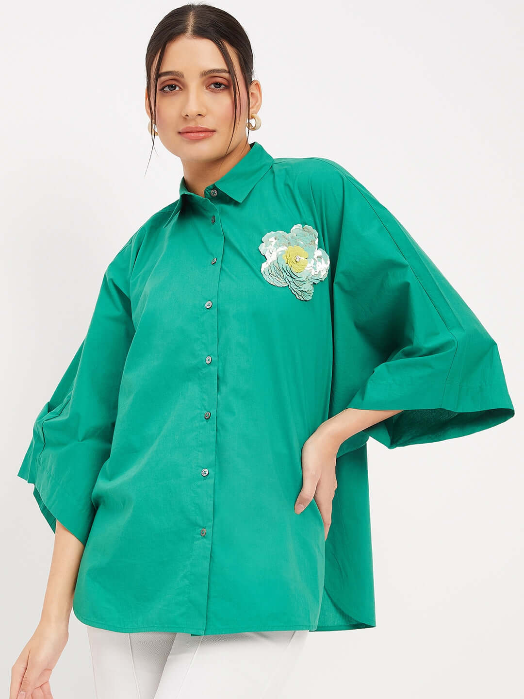 Forest Green Oversize Shirt