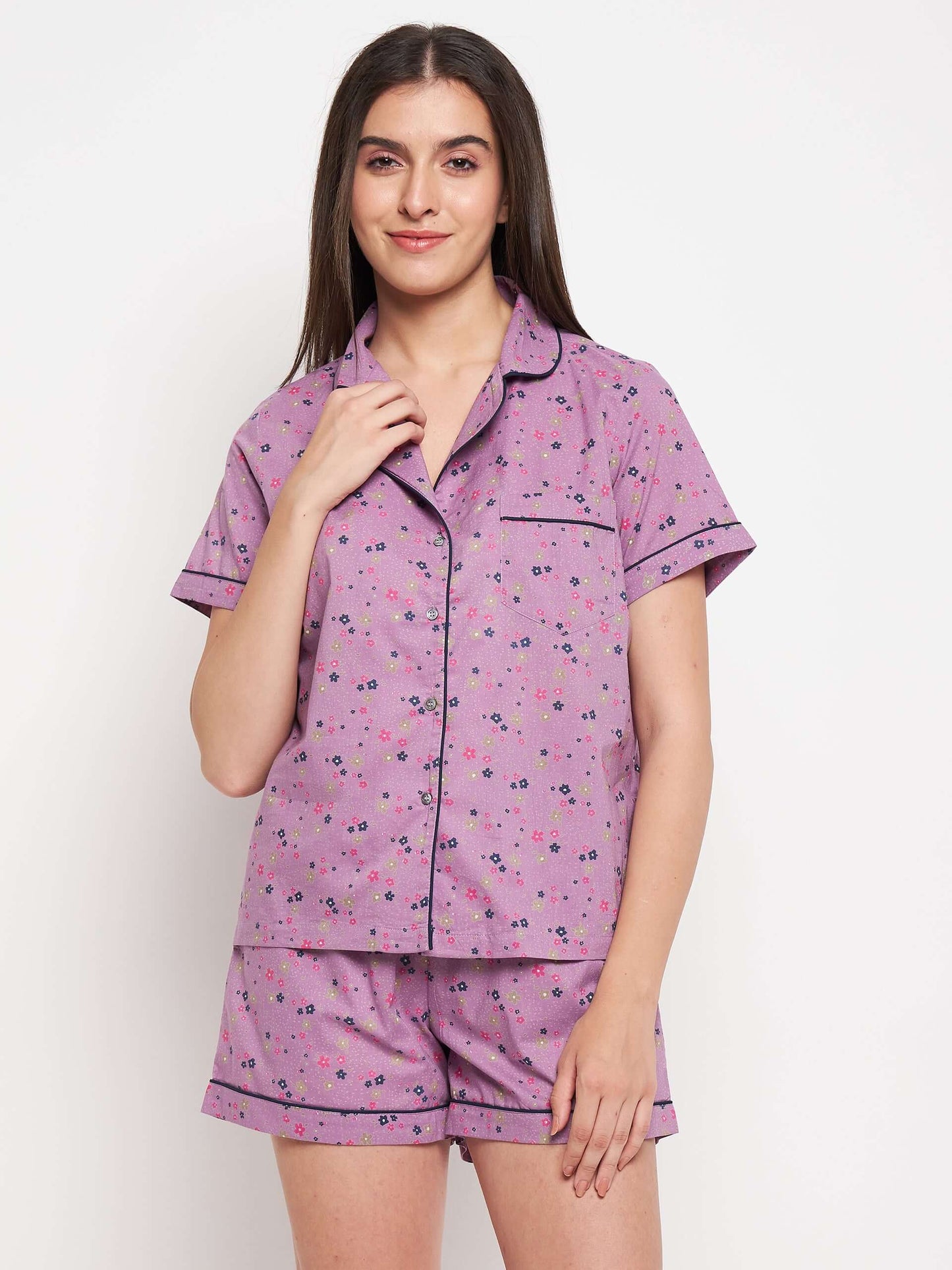 FLORAL PRINTED NIGHT SUIT - Antimony