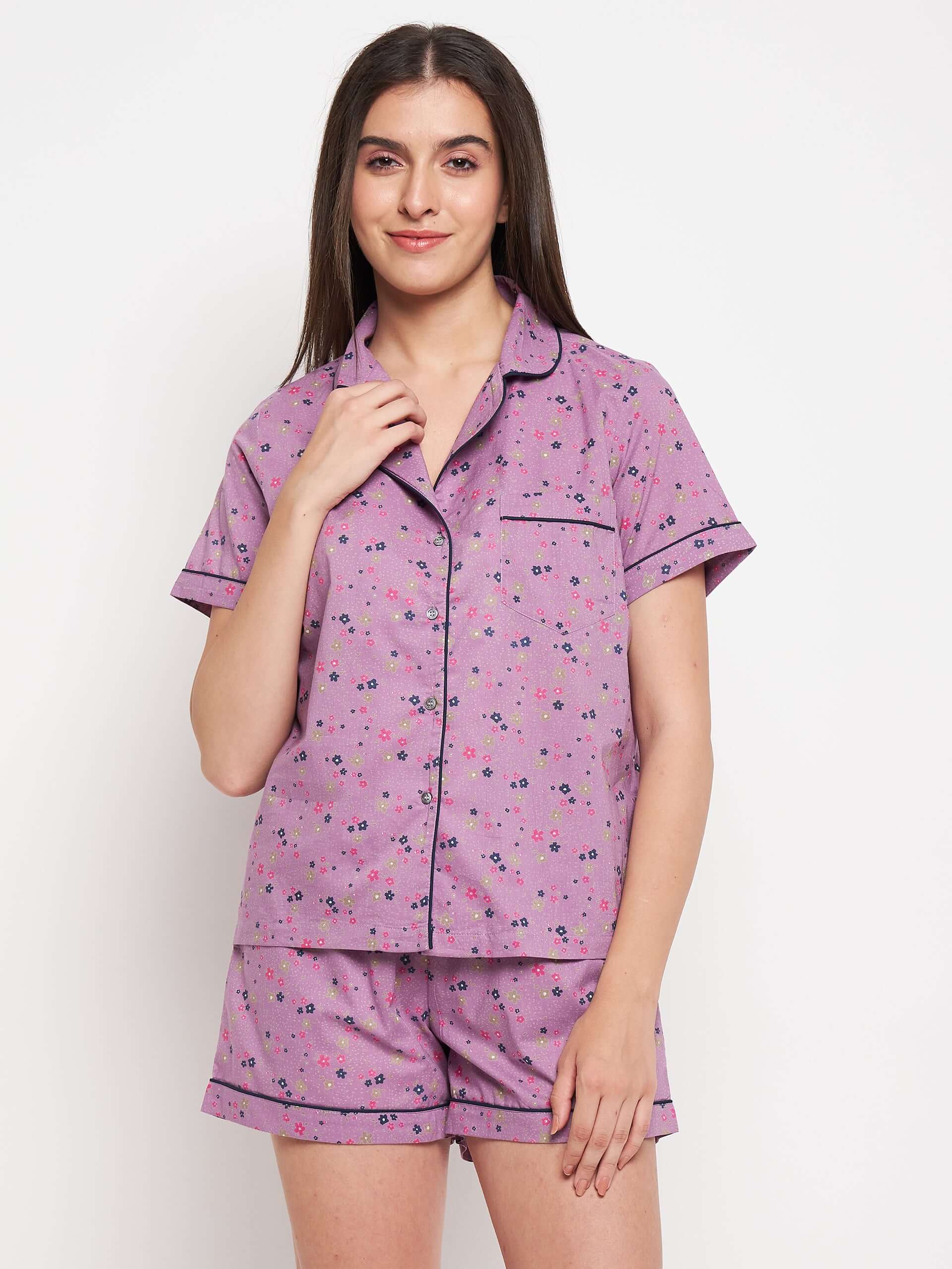 FLORAL PRINTED NIGHT SUIT - Antimony