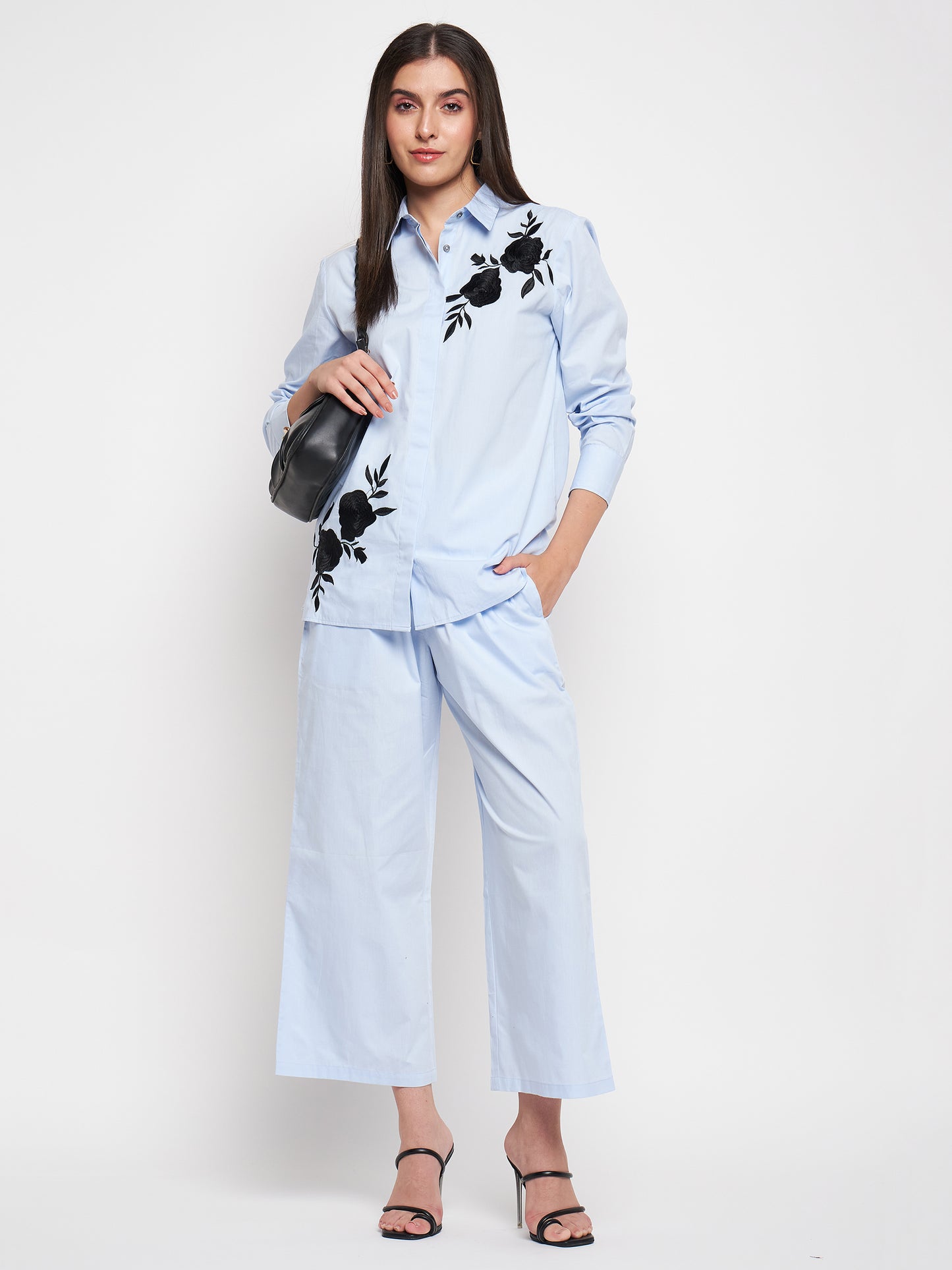 Floral Embroidery Co-ord Set