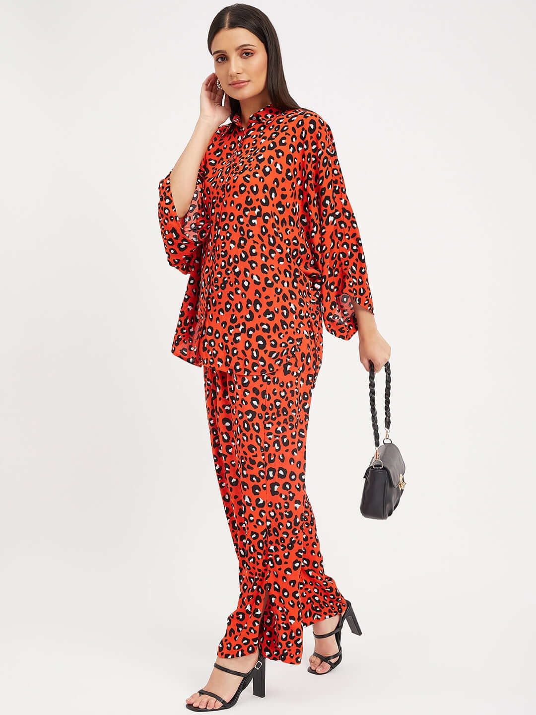 LEOPARD PRINTED CO-ORD SET