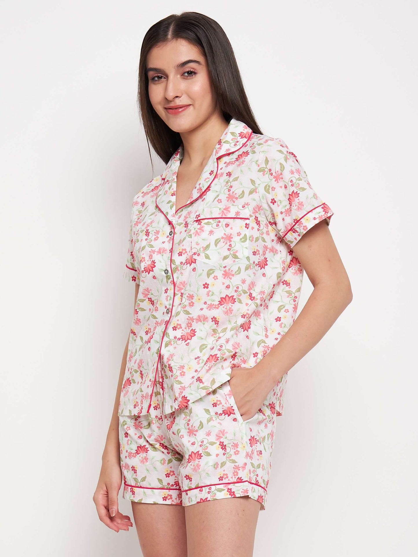 FLORAL PRINTED NIGHT SUIT - Antimony