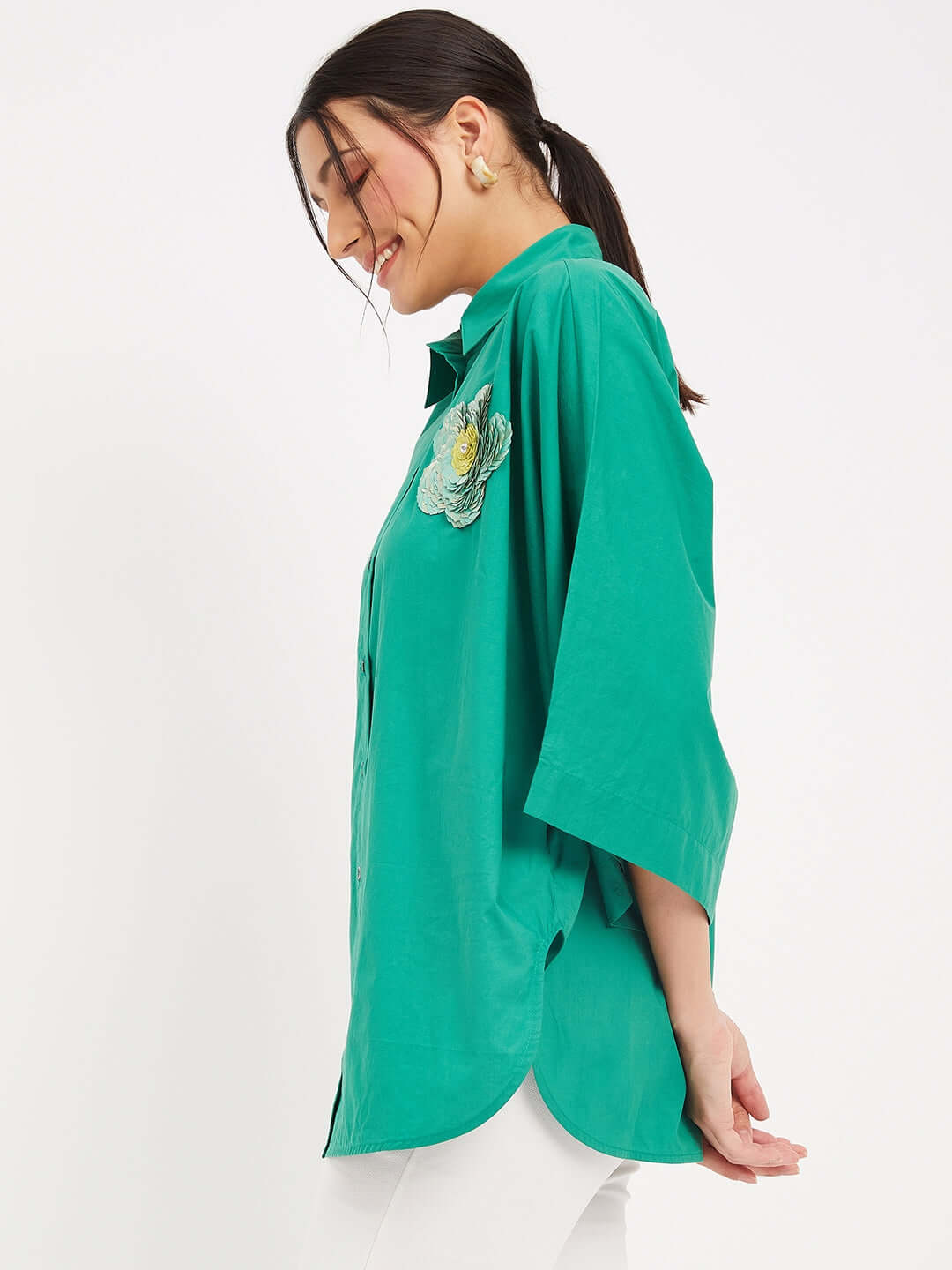 Forest Green Oversize Shirt