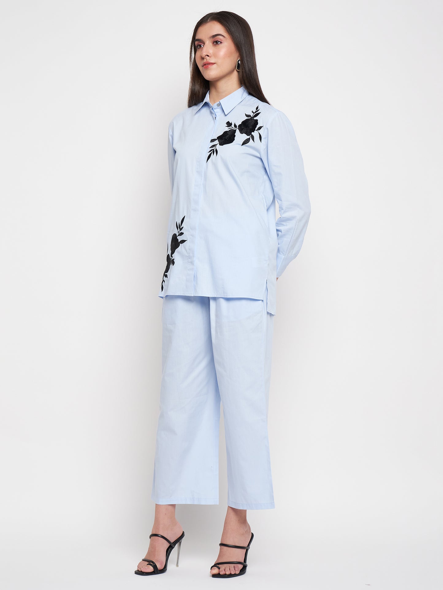 Floral Embroidery Co-ord Set