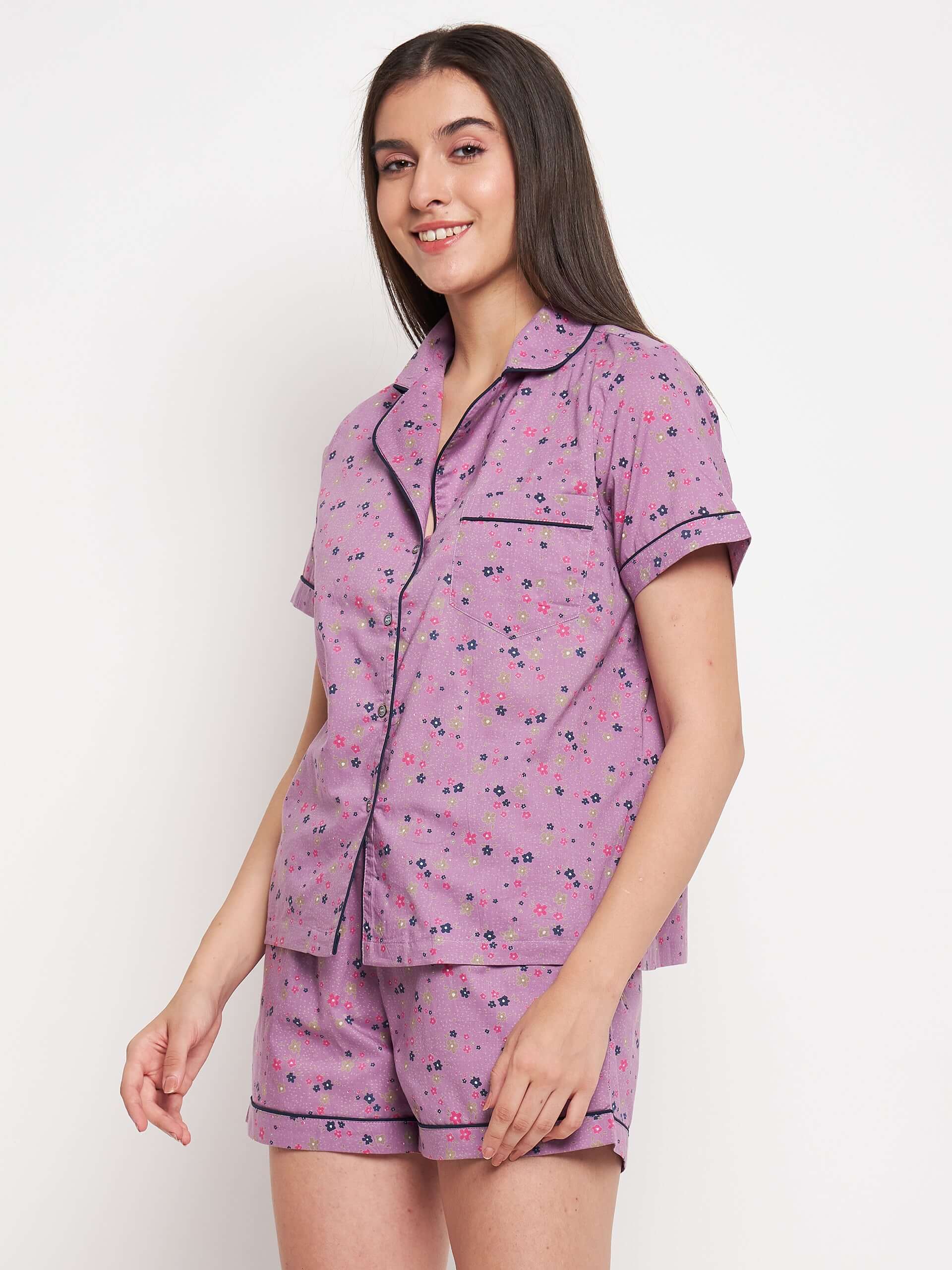 FLORAL PRINTED NIGHT SUIT - Antimony