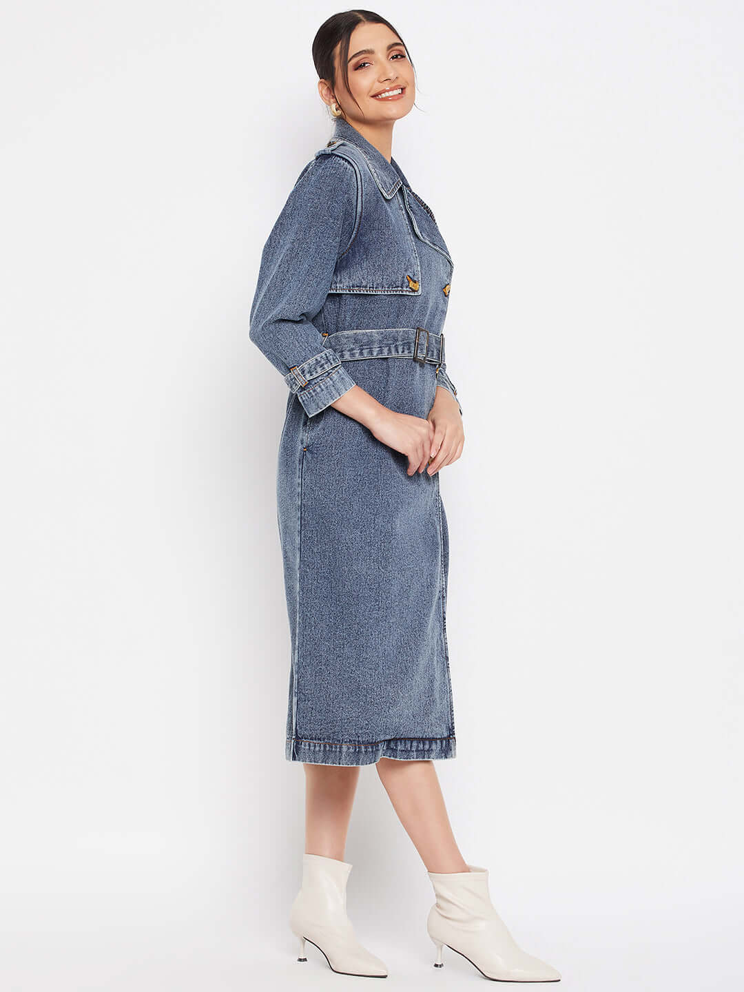 DENIM TRENCH COAT - Antimony