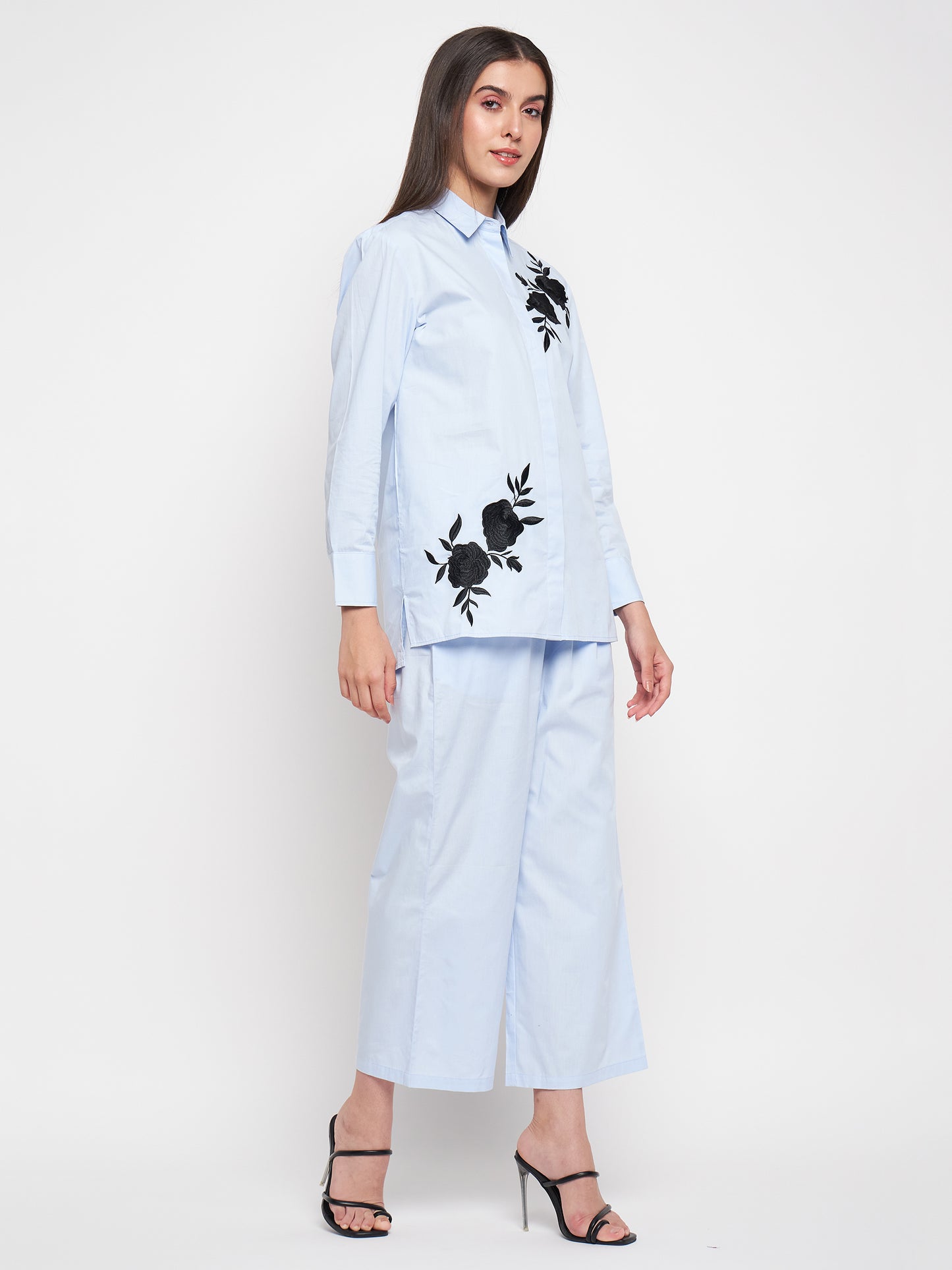 Floral Embroidery Co-ord Set