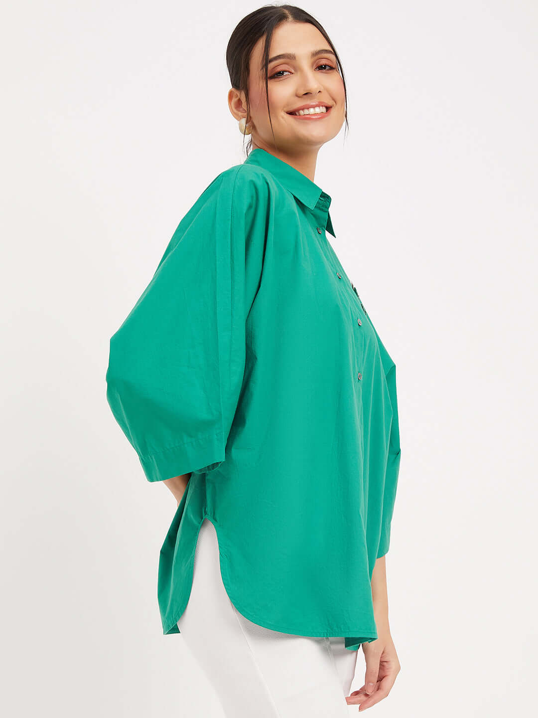 Forest Green Oversize Shirt