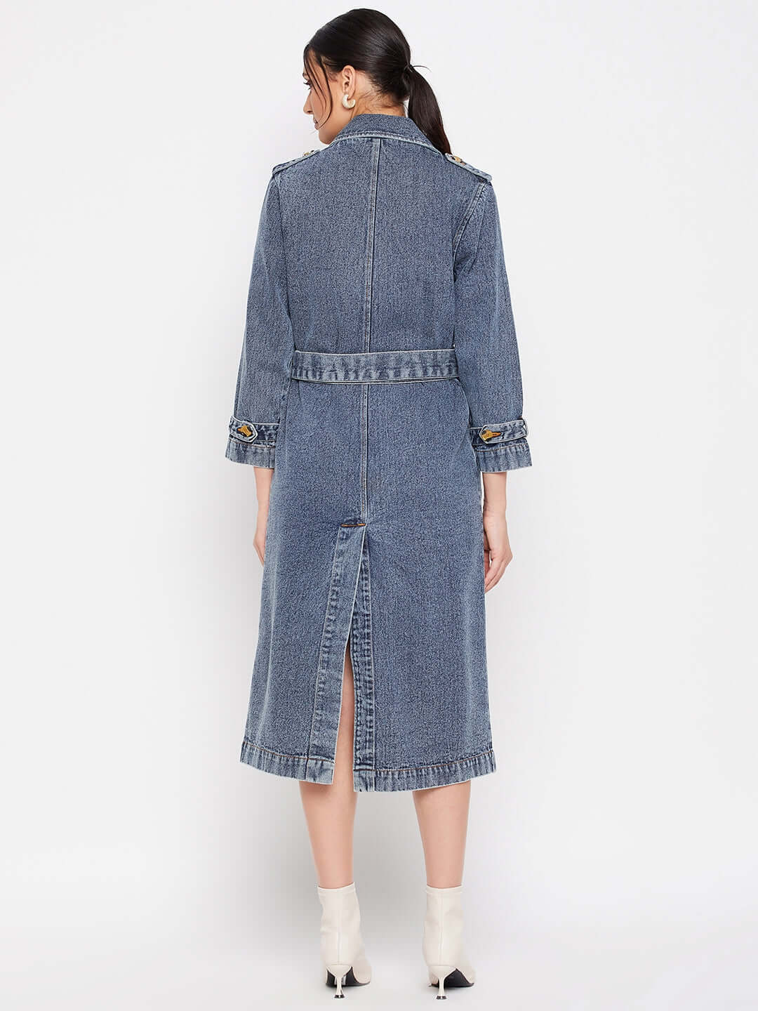 DENIM TRENCH COAT - Antimony
