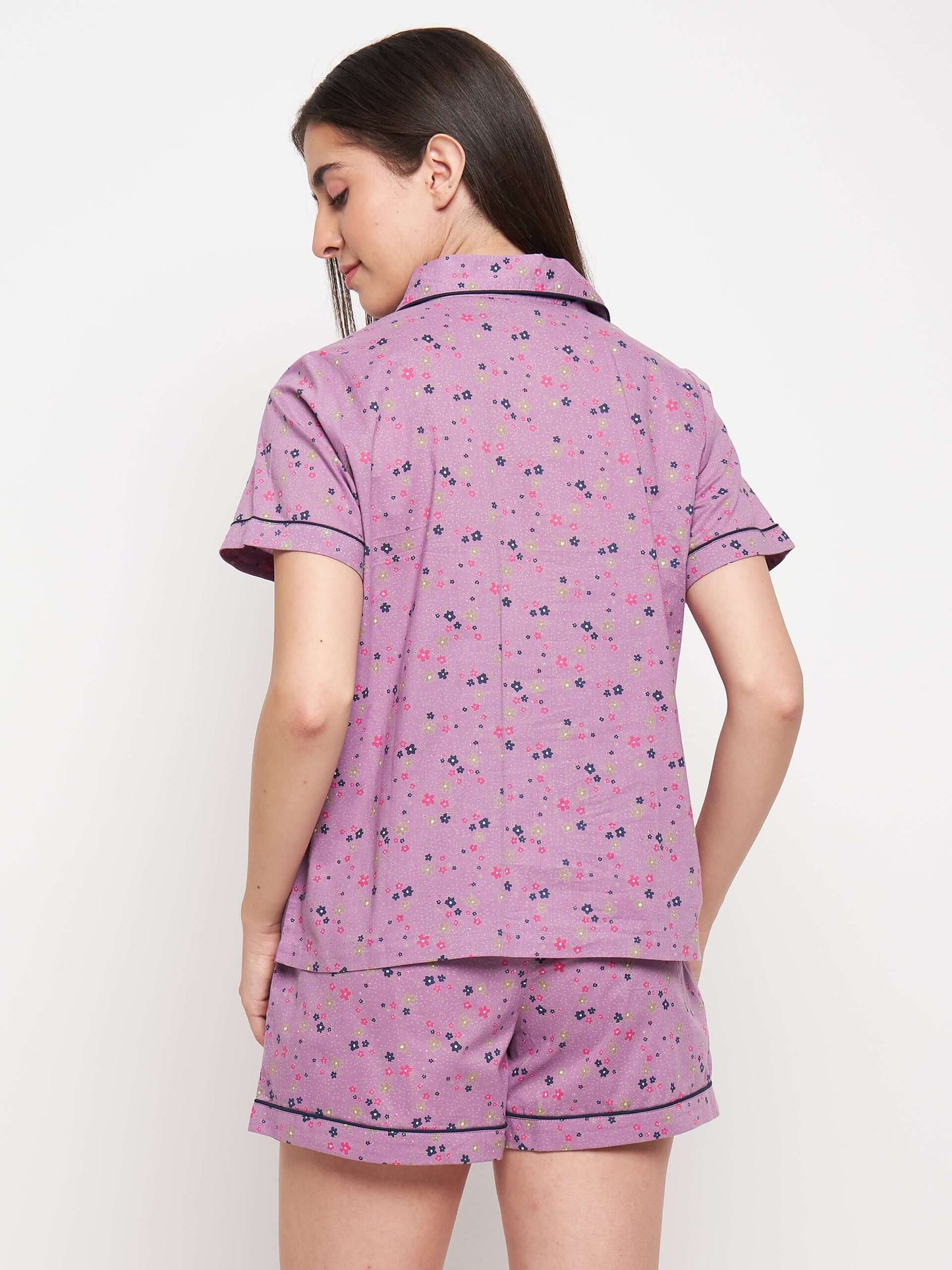 FLORAL PRINTED NIGHT SUIT - Antimony