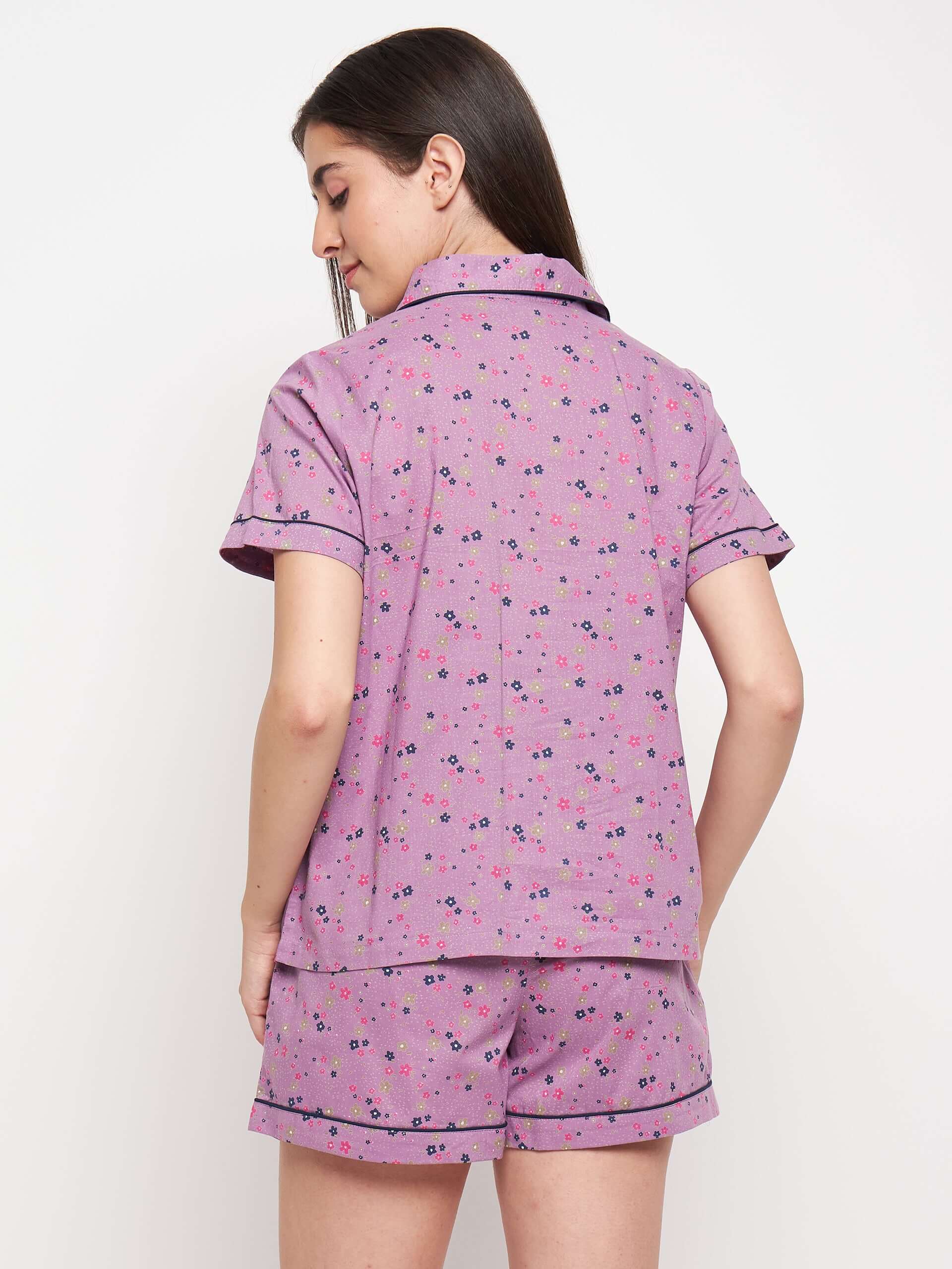 FLORAL PRINTED NIGHT SUIT - Antimony