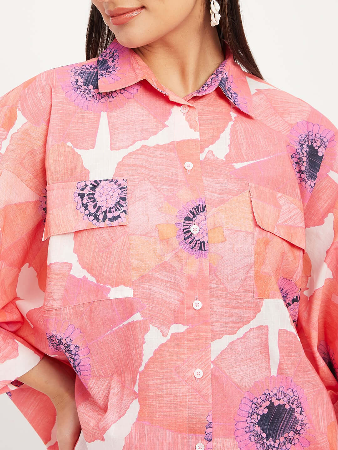 PINK FLORAL PRINTED CO-ORD