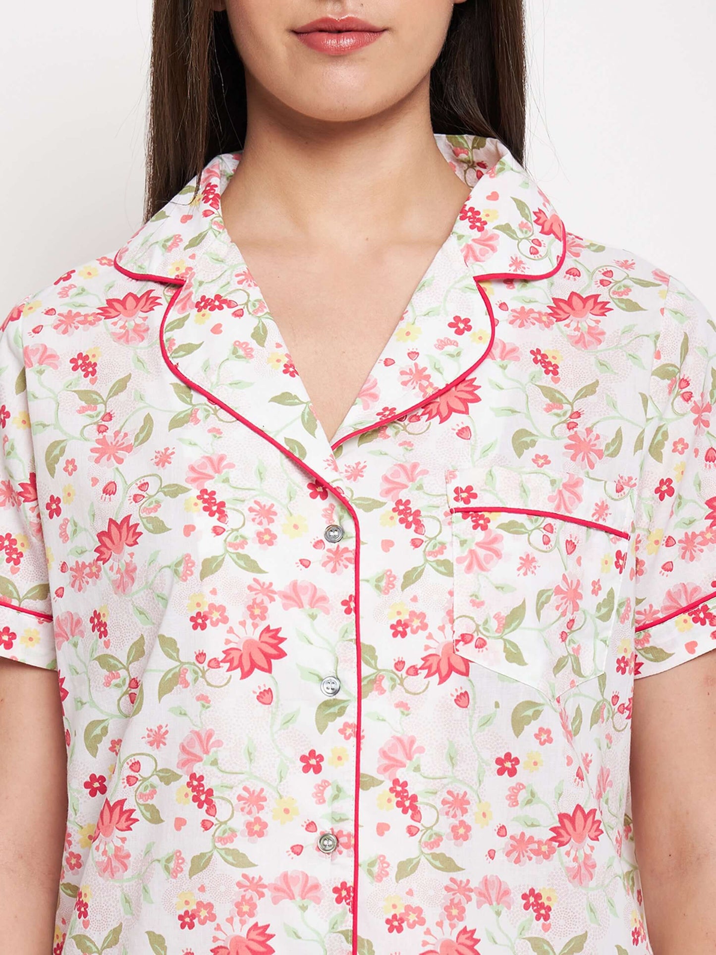 FLORAL PRINTED NIGHT SUIT - Antimony