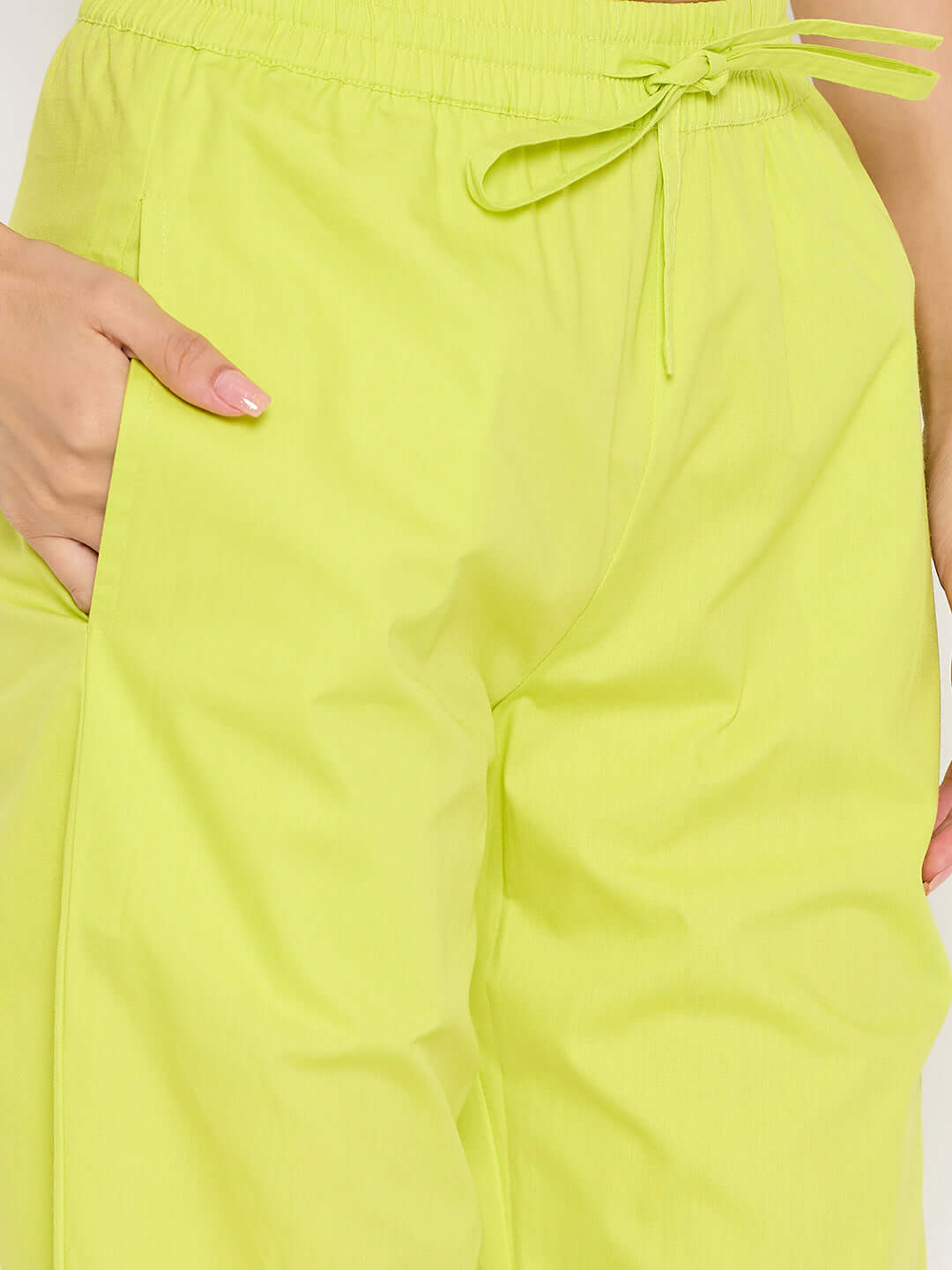 Neon Green Shirt Pant Night Suit