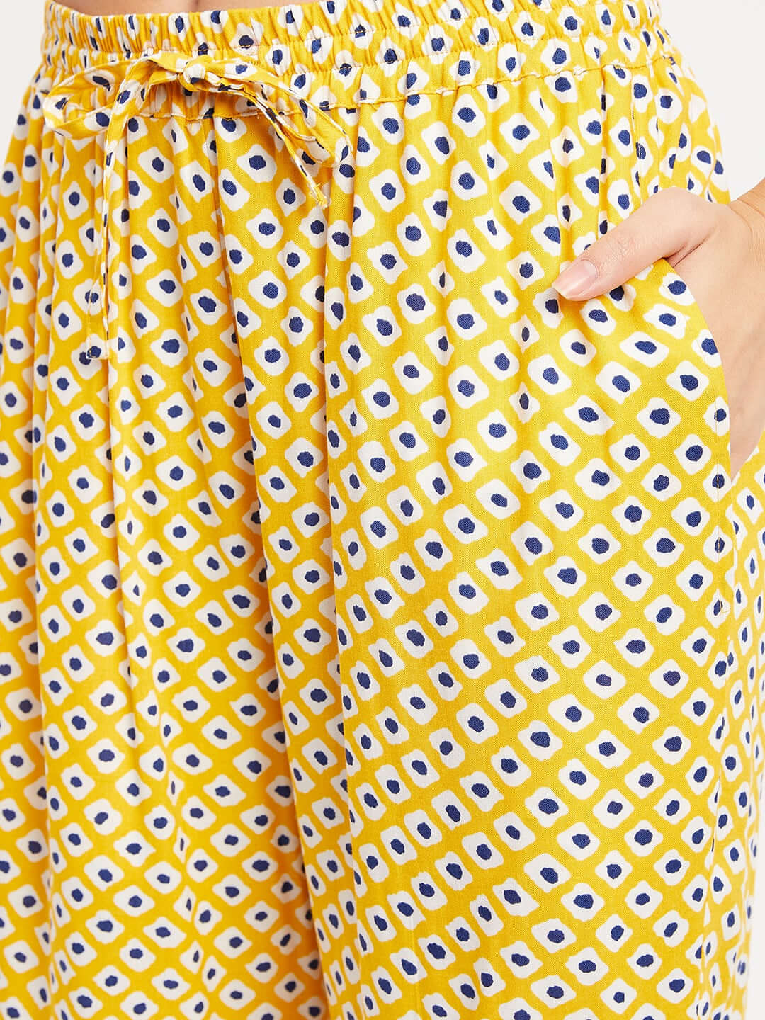 YELLOW PRINTED CO-ORD SETS | FREE SIZE - Antimony