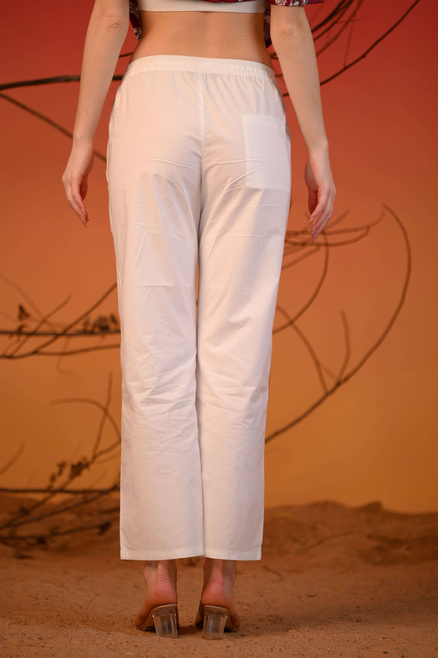 Red Printed Tie-Up Half Sleeve Cotton Co-ord Set