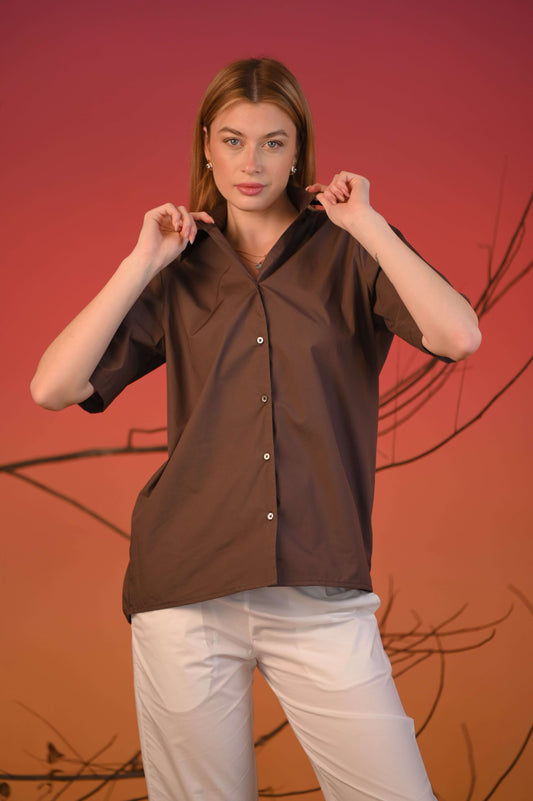 Solid Half Sleeve  Casual Shirt