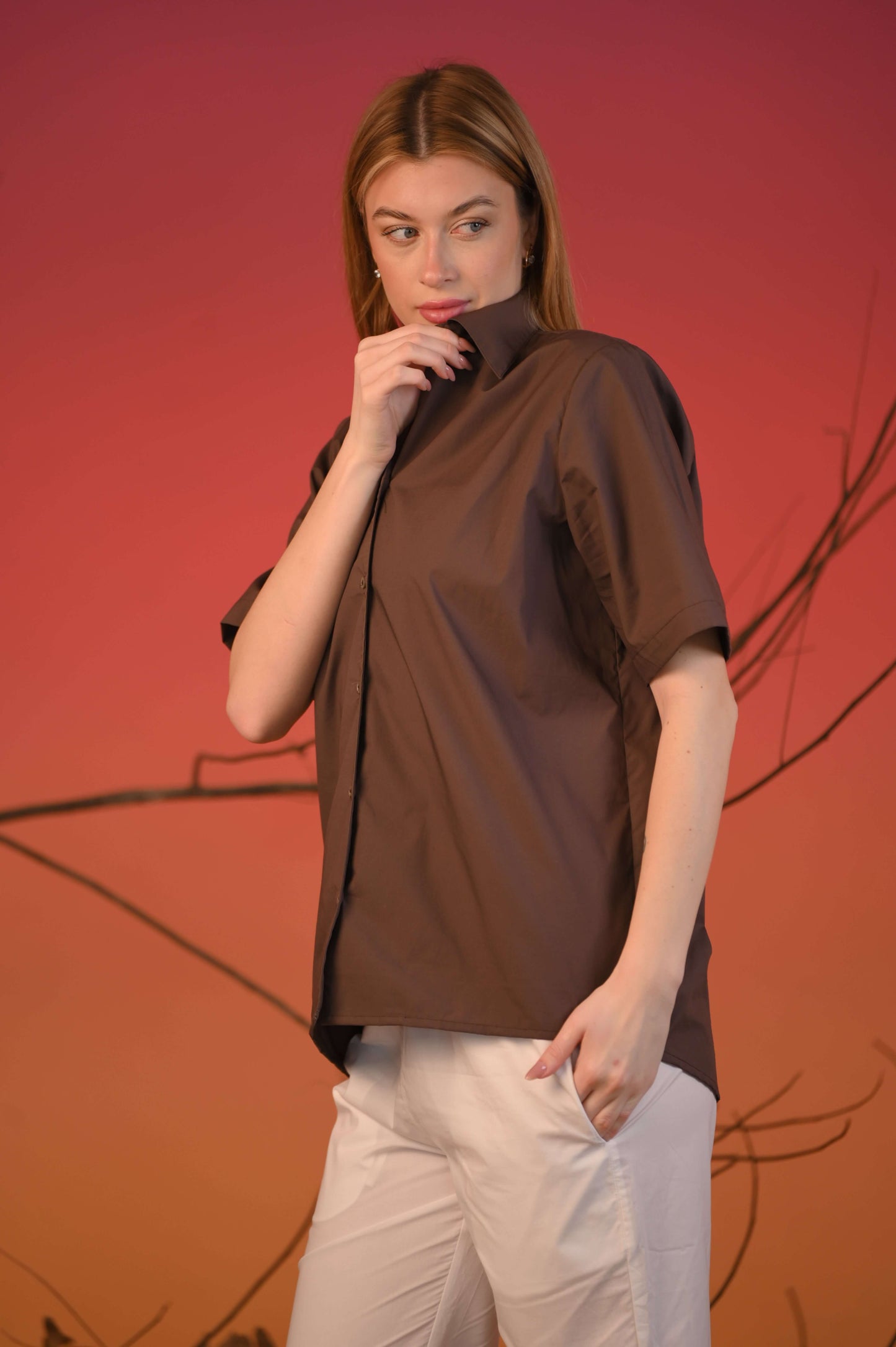 Solid Half Sleeve  Casual Shirt