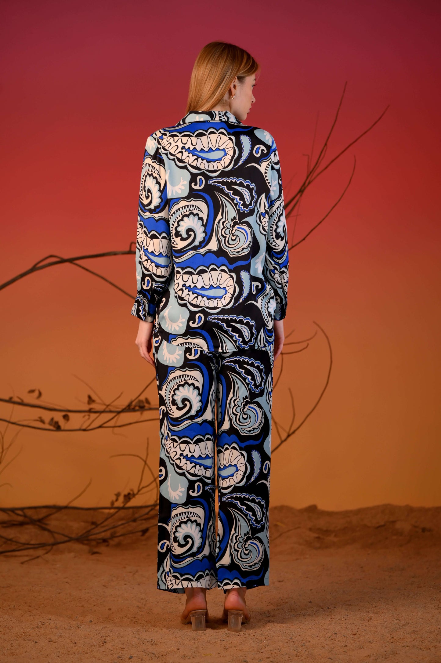 Multi-Colored Viscose Printed Co-Ord Set