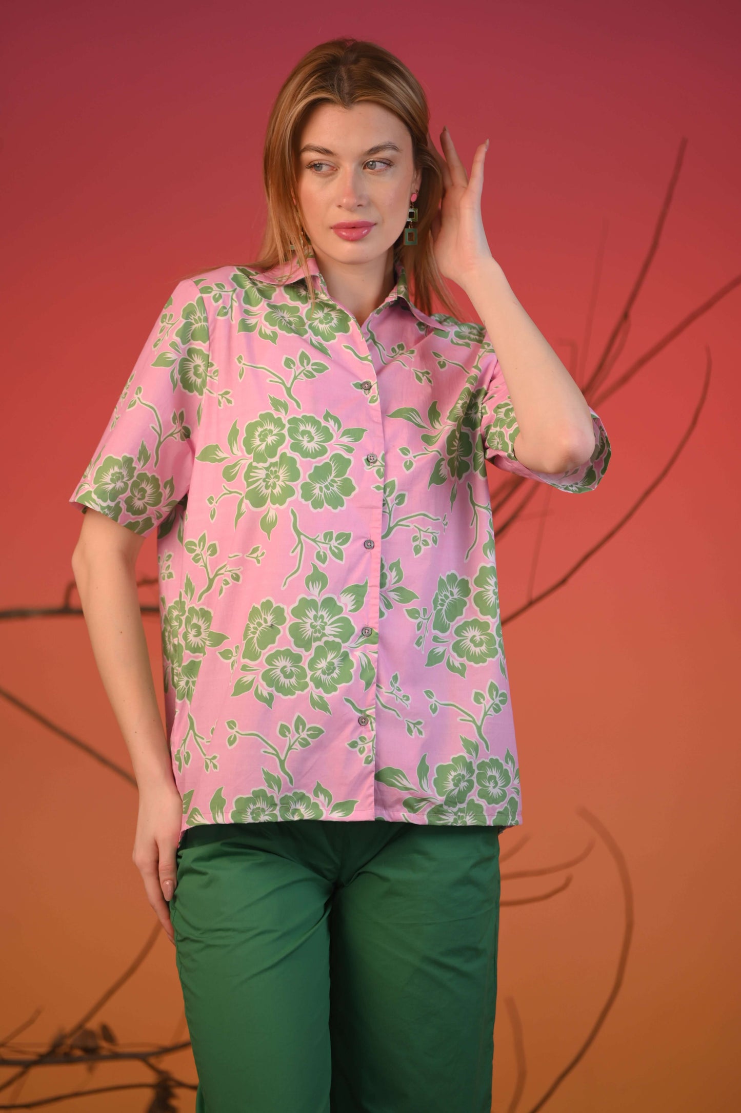 Floral Printed Casual Shirt