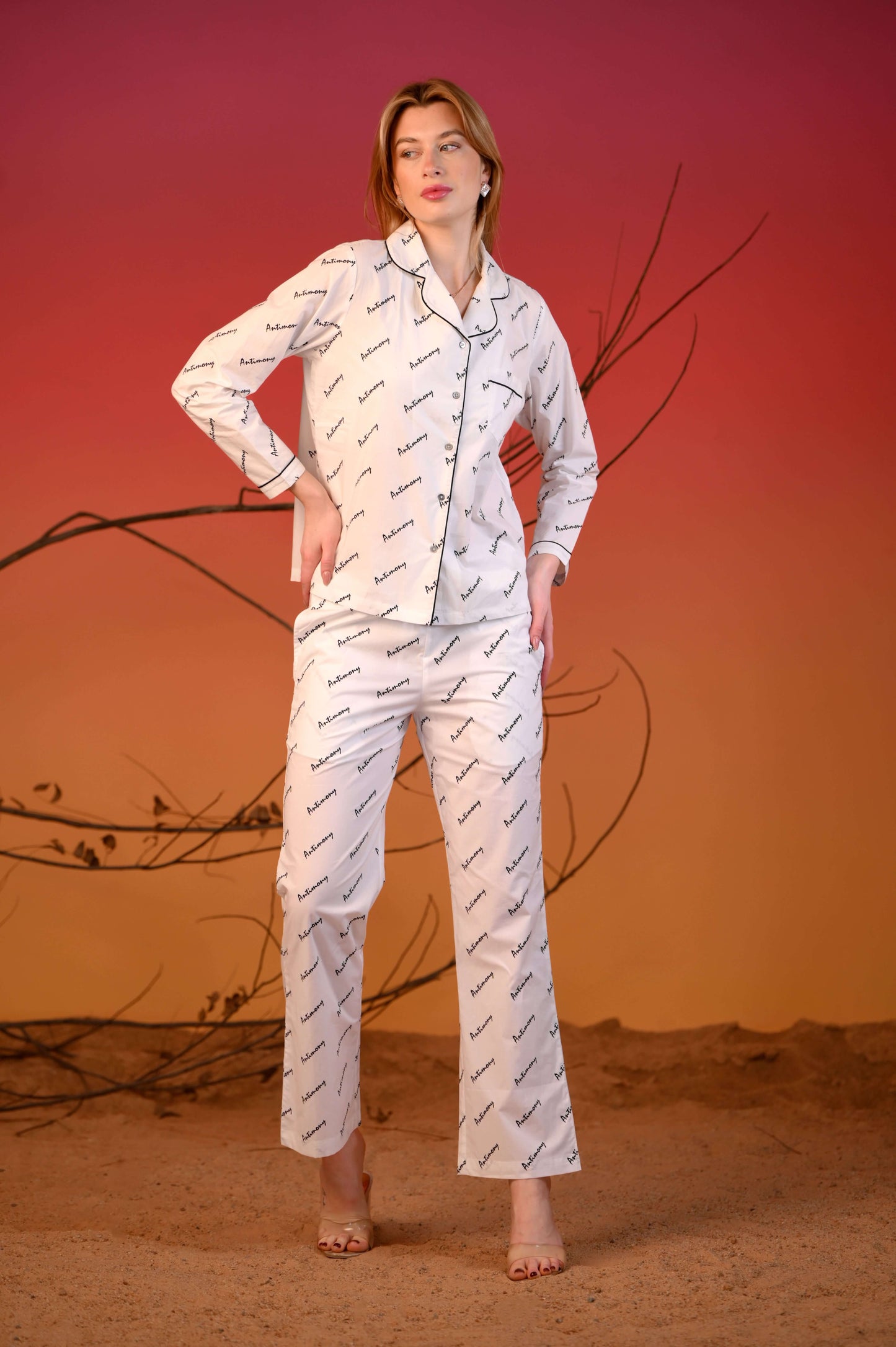 Luxe Monogram Night Suit