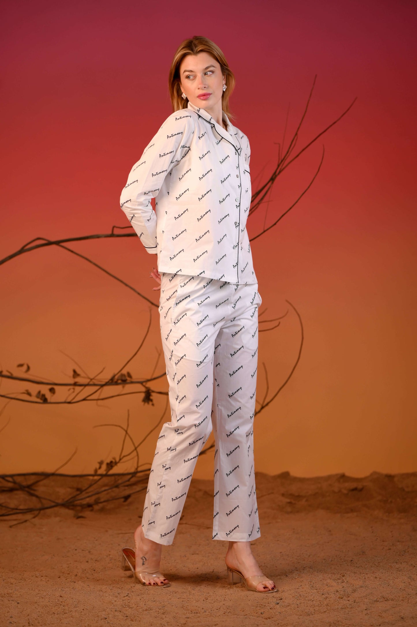 Luxe Monogram Night Suit