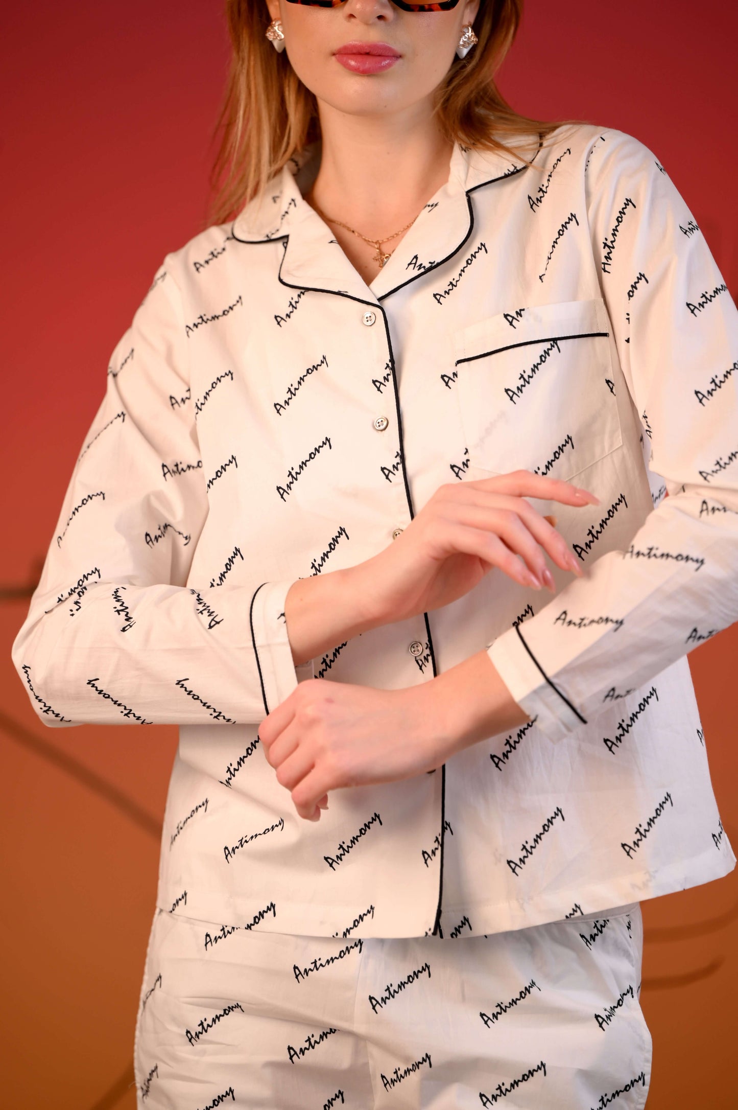 Luxe Monogram Night Suit