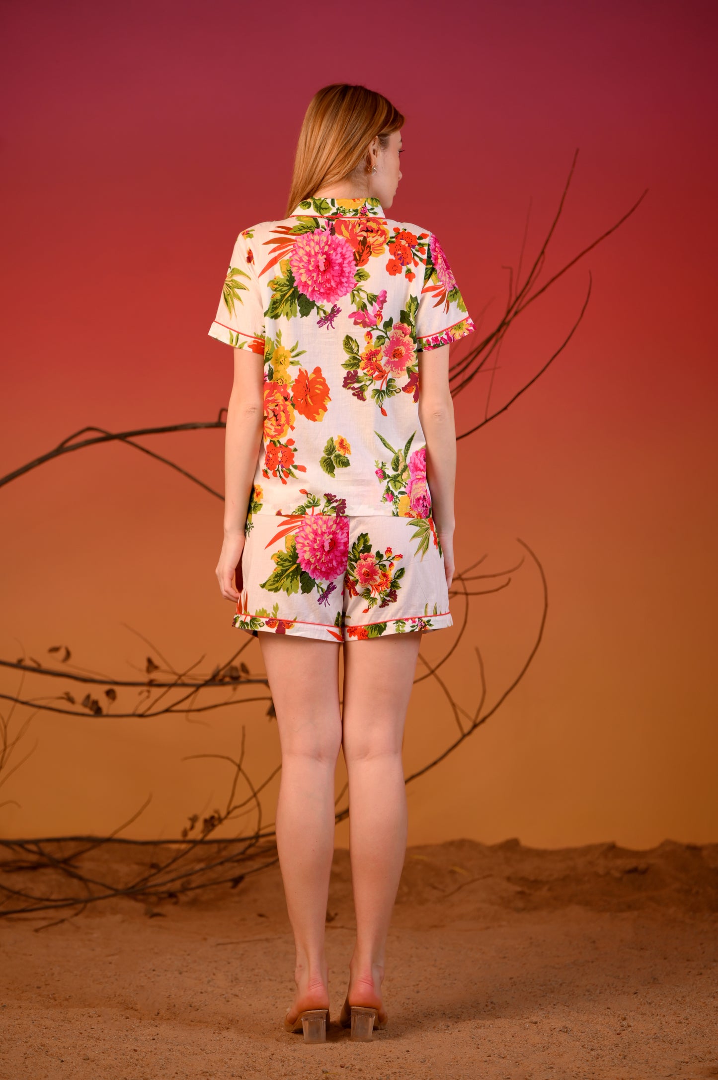 Floral Printed Lounge Night-Suit