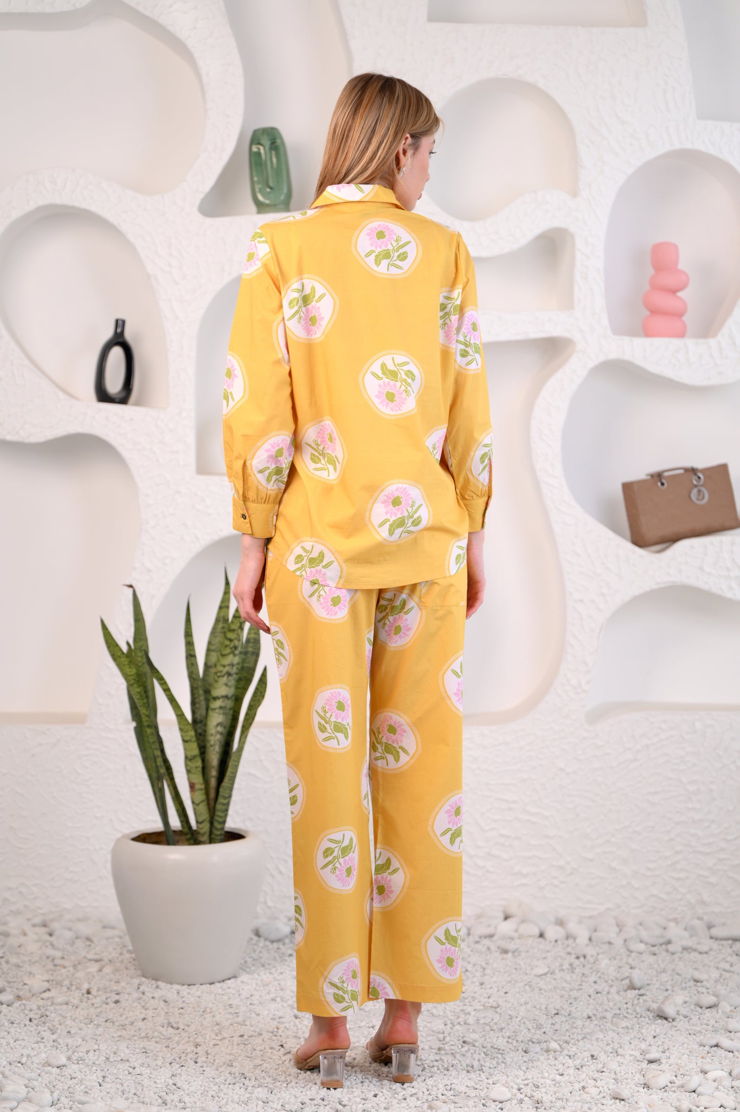 Yellow Printed Co-ord set