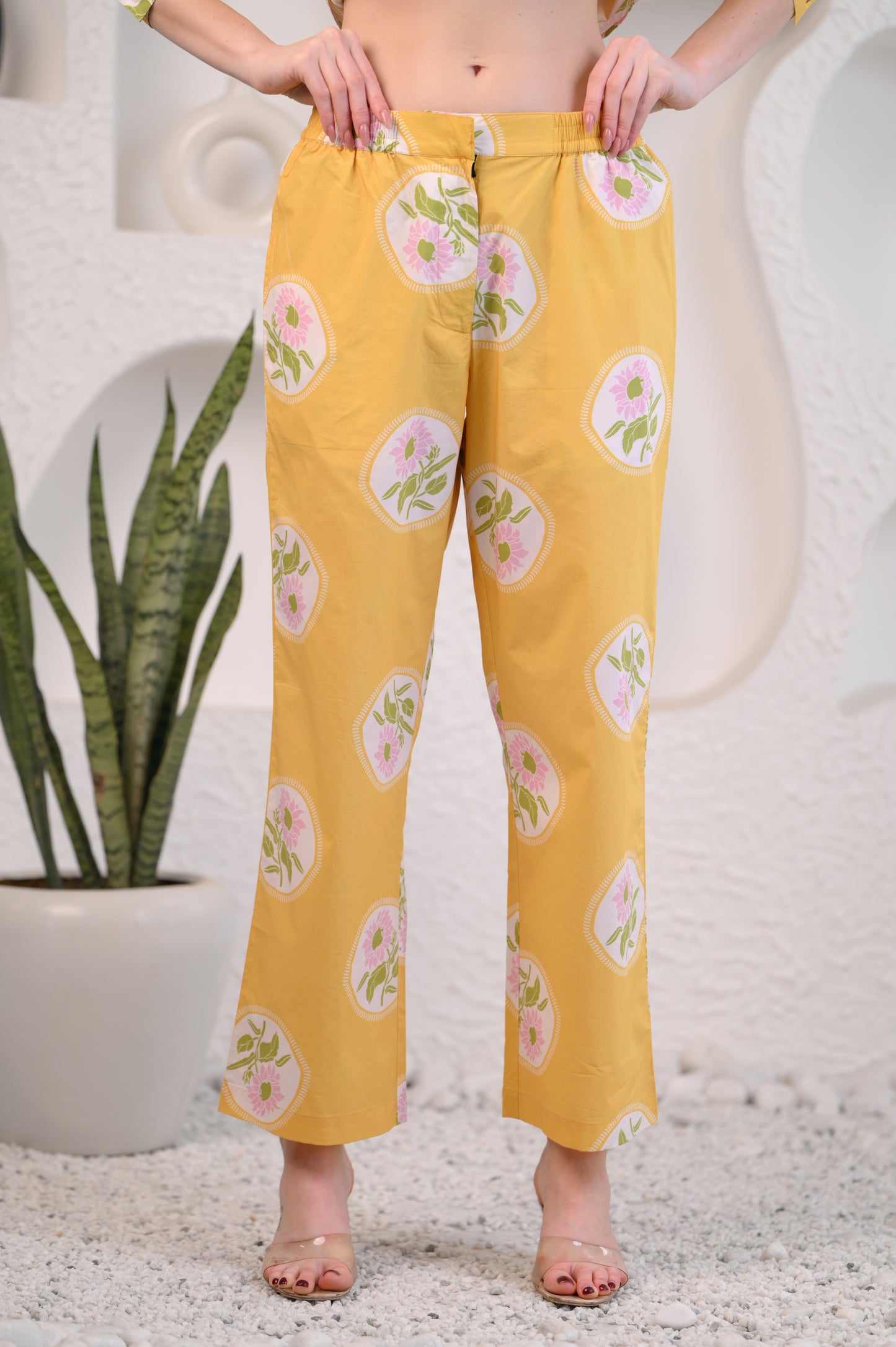 Yellow Printed Co-ord set