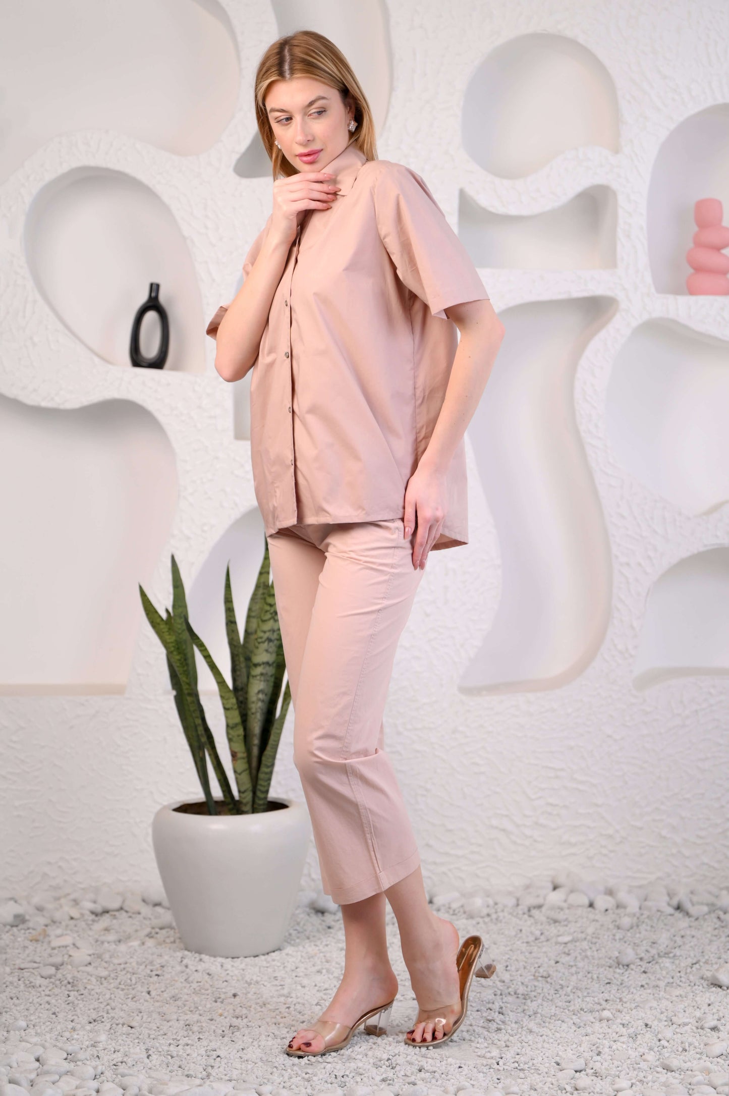 Solid Pink Color Co-ord set