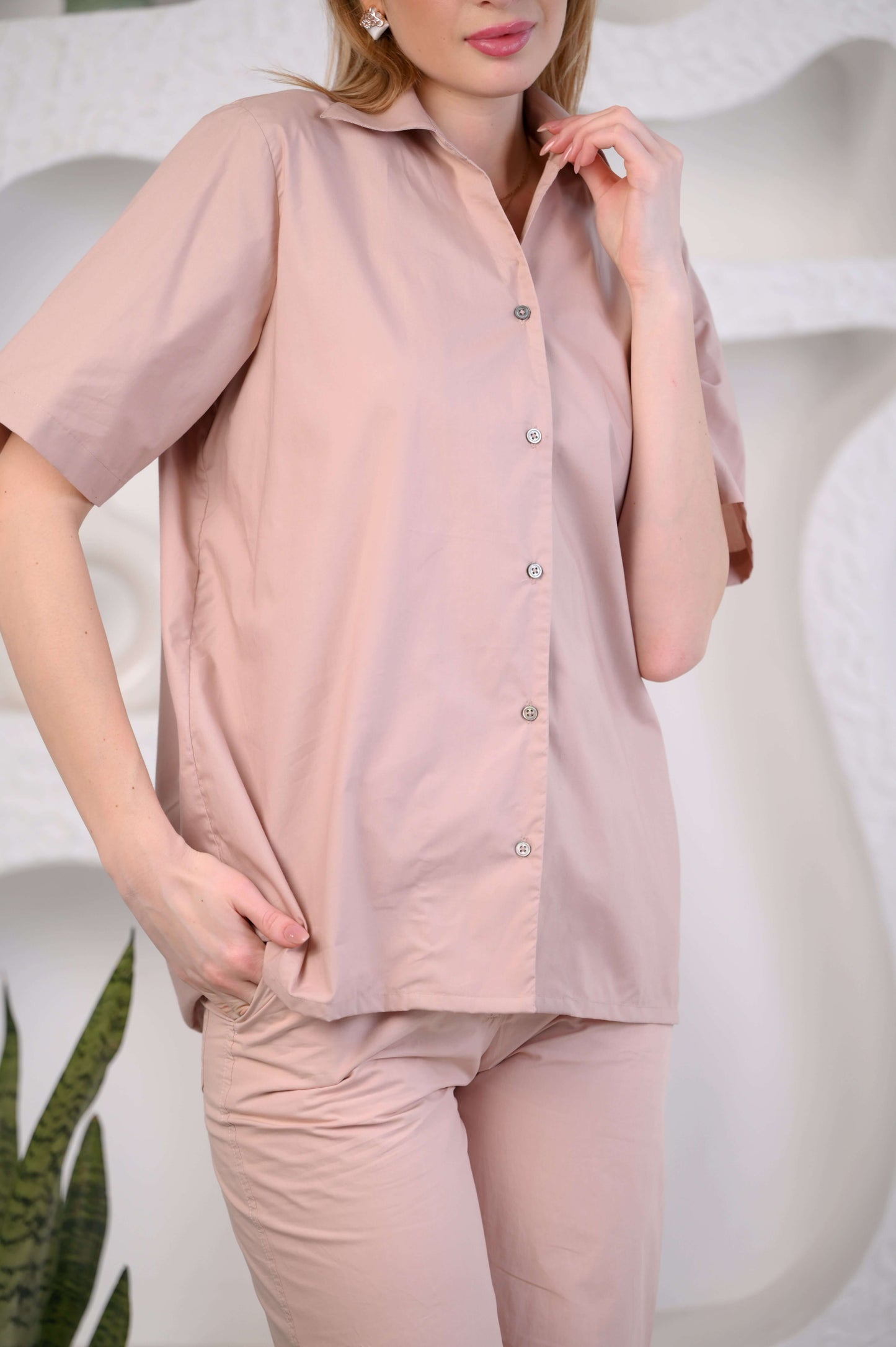 Solid Pink Color Co-ord set