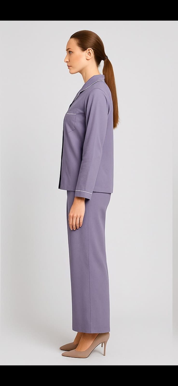 Women Cotton Solid Shirt & Pyjama Set