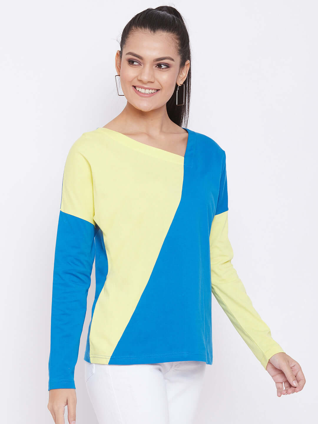 Women Color Blocked Multi-Color Top
