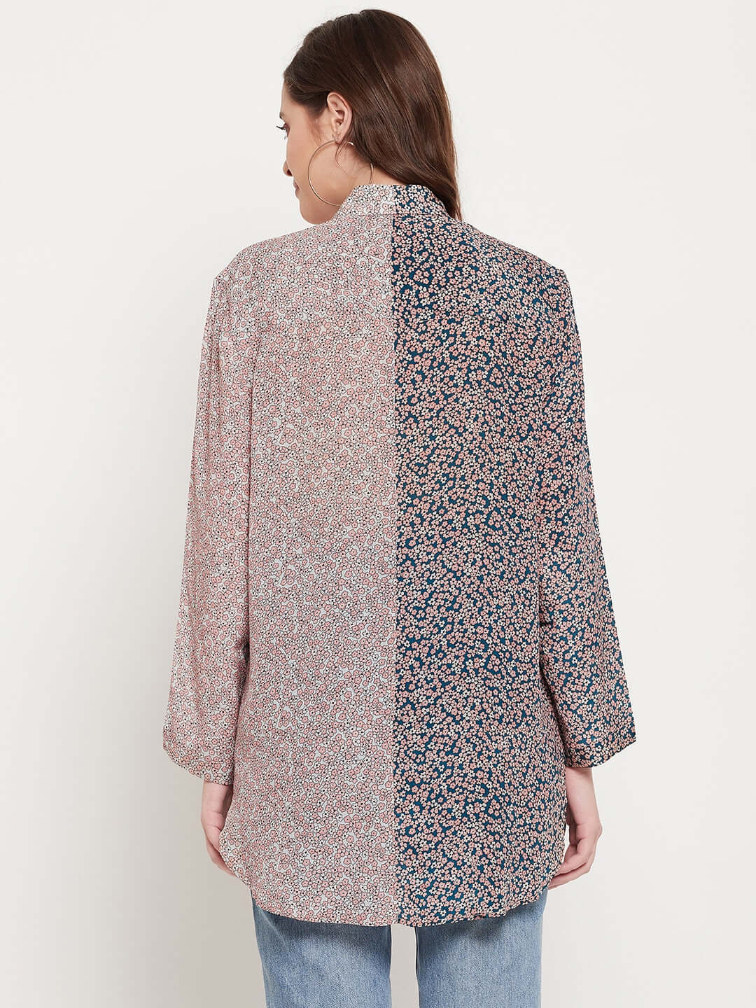 FLORAL PRINTED CHIFFON RAYON SHIRT