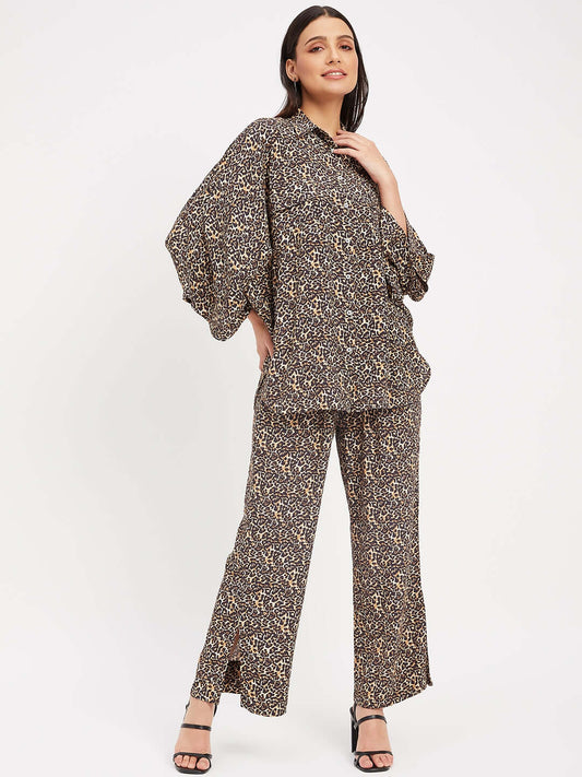 WOMEN ANIMAL PRINTED CO-ORD SET