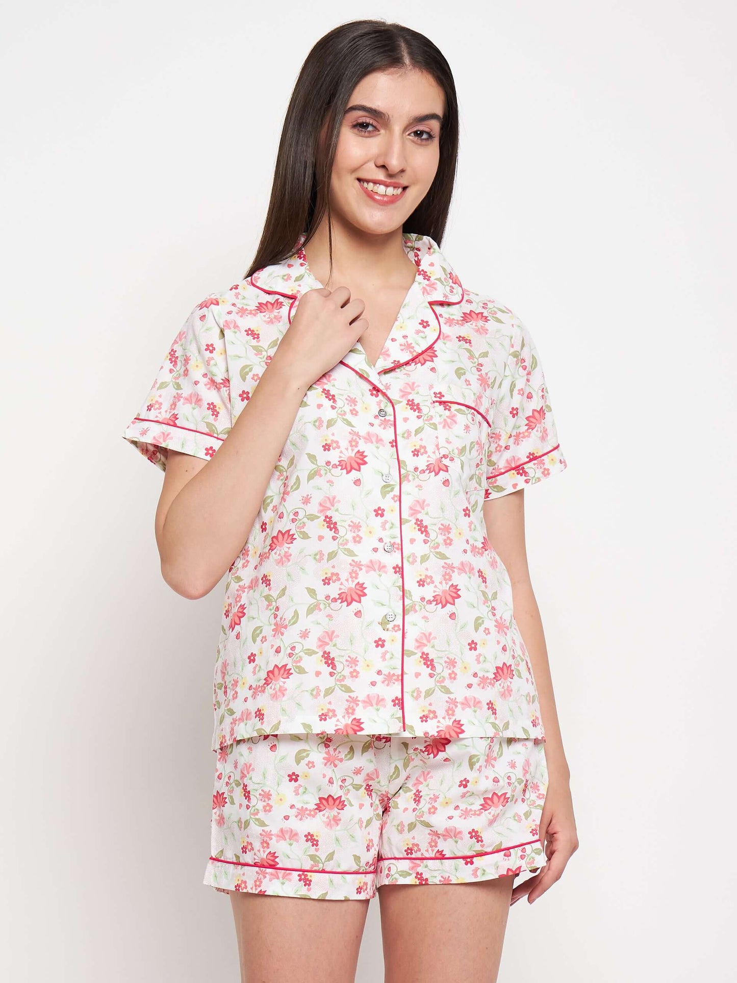 FLORAL PRINTED NIGHT SUIT - Antimony