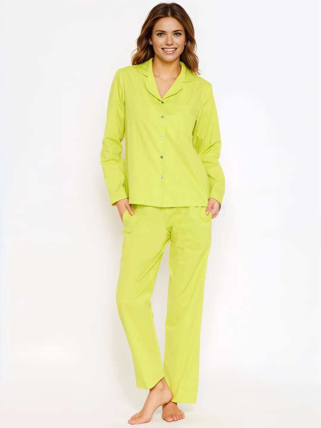  Neon Green Shirt Pant Night Suit