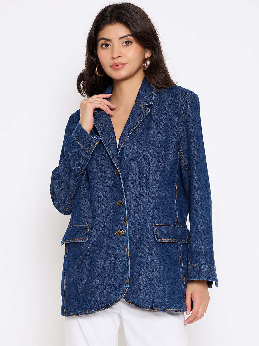 Stitch Denim Blazer