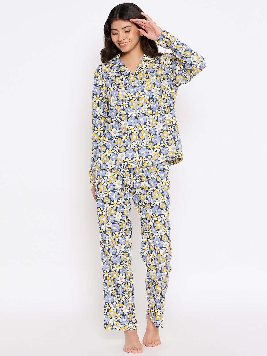 Floral Printed Night Suit