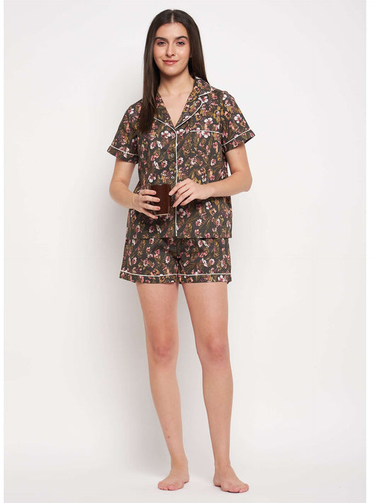 FLORAL PRINTED NIGHT SUIT - Antimony