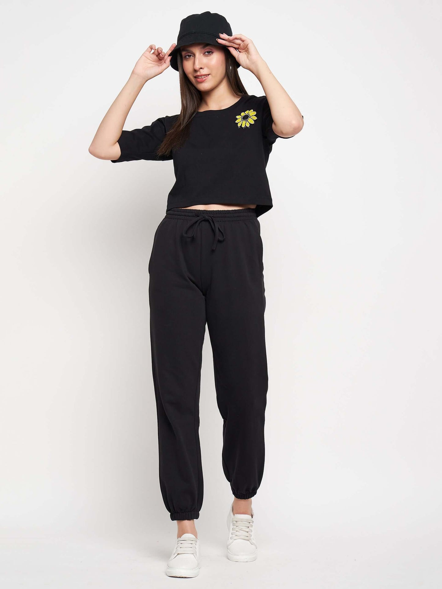 Solid Tracksuit Co-ord Set for Women - Antimony