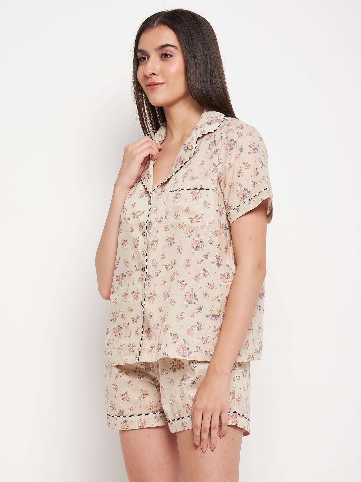 FLORAL PRINTED NIGHT SUIT - Antimony