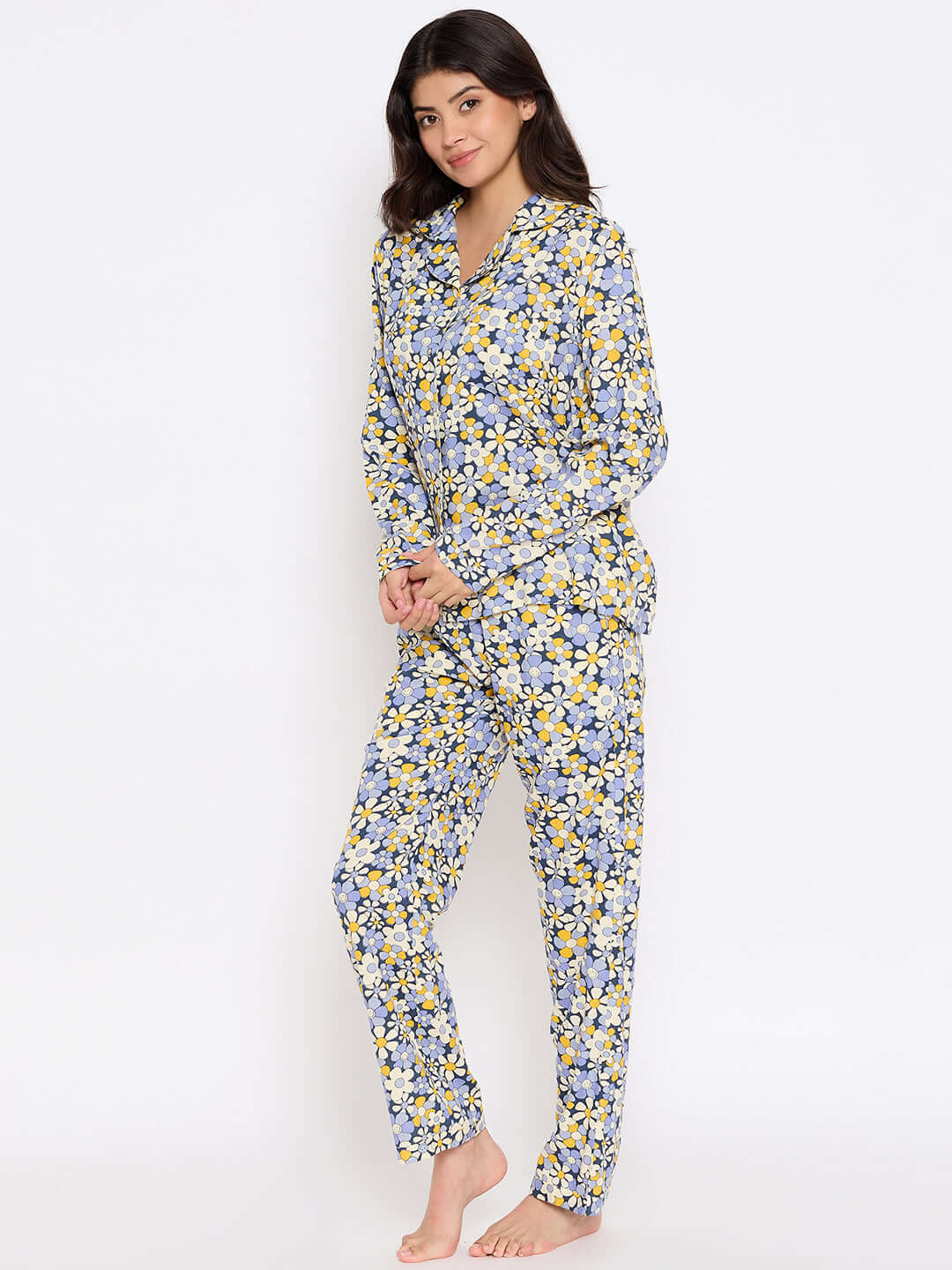 Floral Printed Night Suit