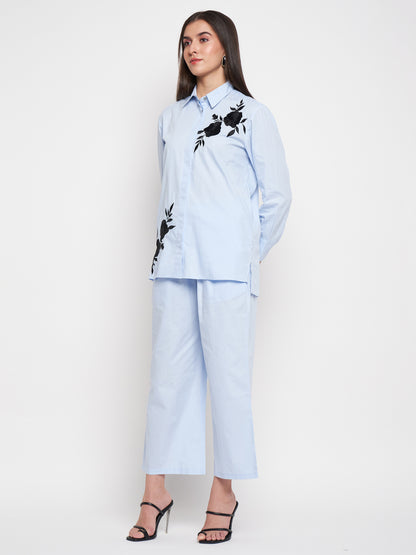 Floral Embroidery Co-ord Set