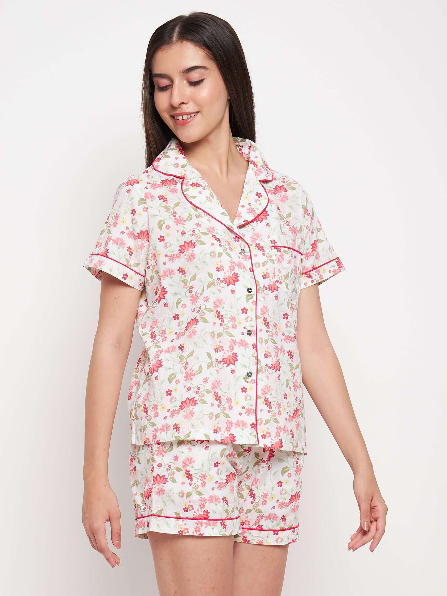 FLORAL PRINTED NIGHT SUIT - Antimony