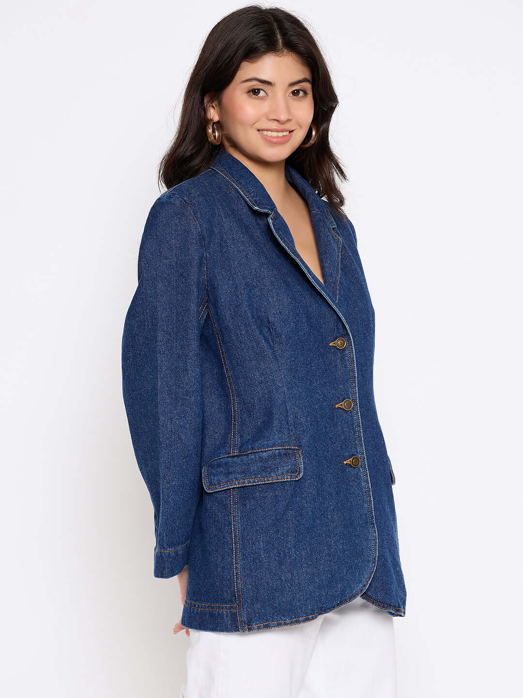 Stitch Denim Blazer