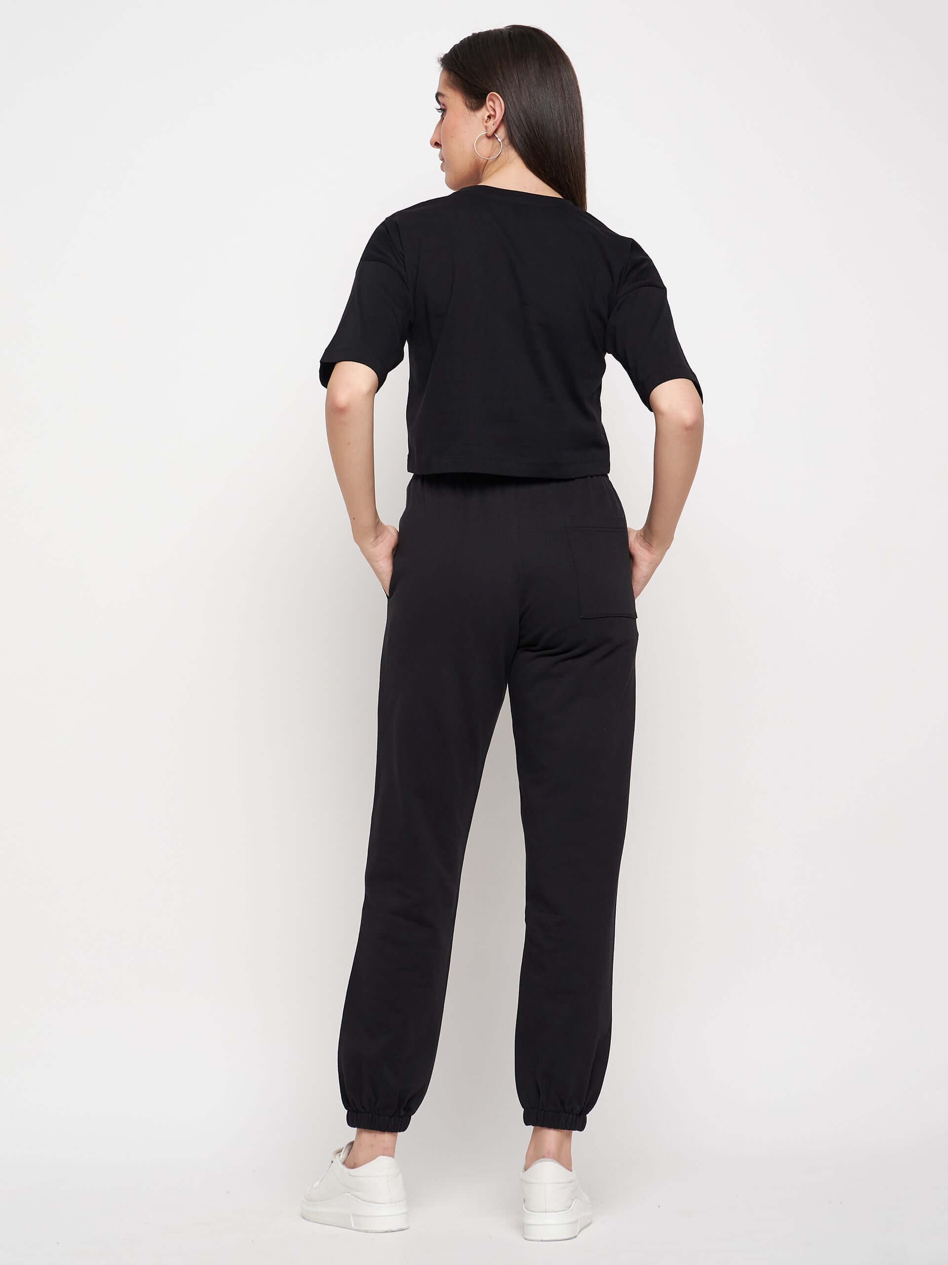 Solid Tracksuit Co-ord Set for Women - Antimony