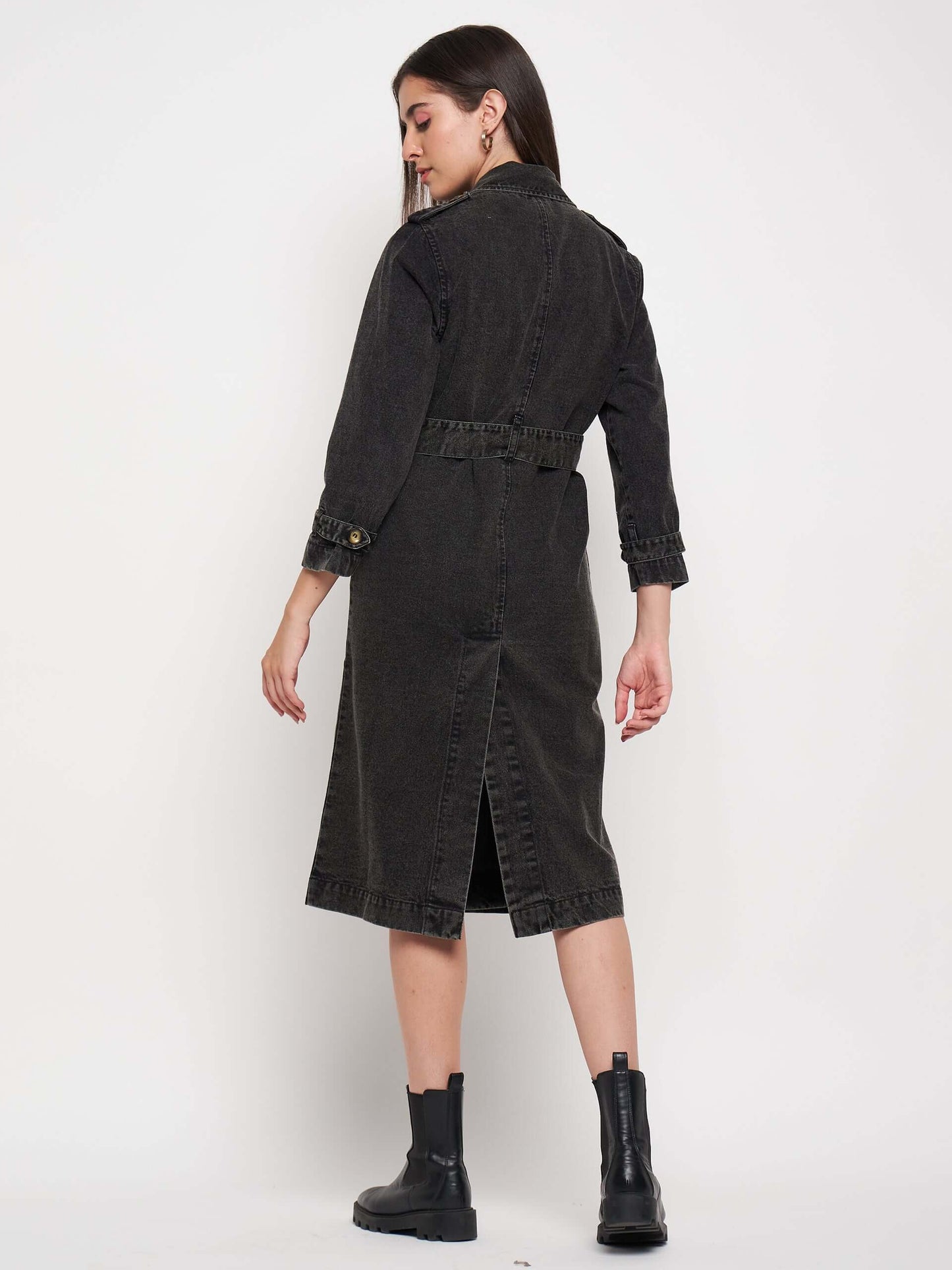 DENIM TRENCH COAT - Antimony