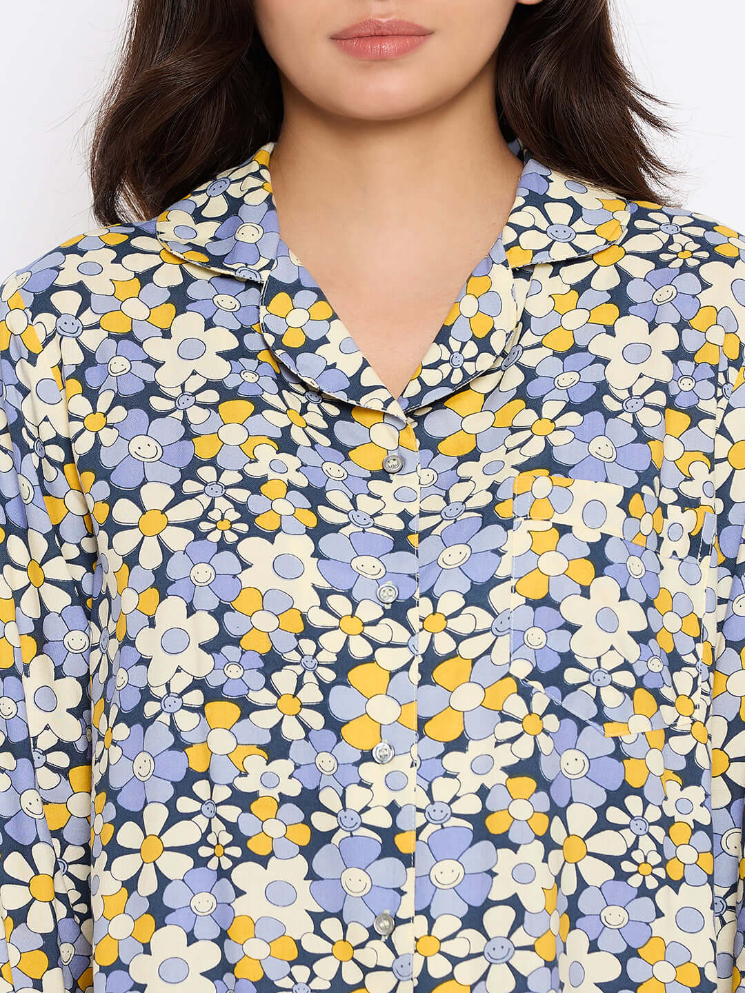 Floral Printed Night Suit